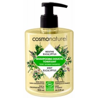 Shampooing Douche TONFIANT 2 en 1 500 ml Cosmo Naturel Shampoing bio Douche TONIQUE 2 en 1 CosmoNaturel - Gravier