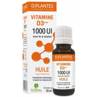 Vitamine D3 ++ 1000 UI Huile 20 ml D Plantes immunité croissance densité osseuse Aromatic provence