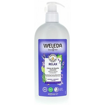 Crème de douche Relax Lavande Bergamote Vetiver 400ml - Weleda