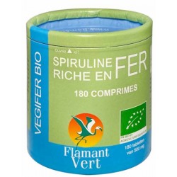 Vegifer Spiruline et Fer 180 comprimés de 500mg - Flamant Vert