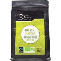 Thé vert bio Matcha vrac 100g - Touch Organic thé matcha japonais Aromatic provence