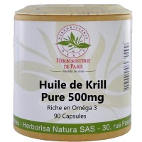 Huile de Krill 500mg 90 capsules - Herboristerie de Paris phospholipides émoire coeur Aromatic provence