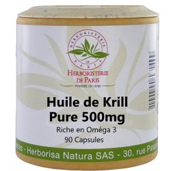 Huile de Krill 500mg 90 capsules - Herboristerie de Paris