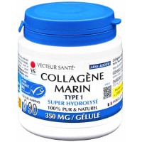 Collagène Marin de type I 90 gélules Vecteur Santé collagène marin 1050mg Aromatic provence