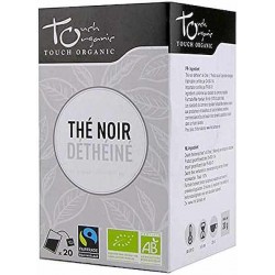 Thé noir déthéiné bio 20 sachets Touch Organic