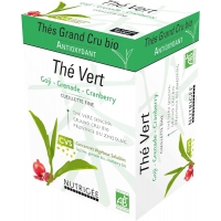 Thé Vert Bio Goji Grenade Cranberry 30 sachets Nutrigée thé vert sencha bio d'exception Aromatic provence