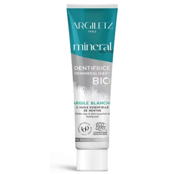 Dentifrice Menthe Bio à l'argile blanche 75ml Argiletz