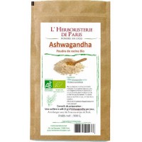 Ashwagandha bio poudre de racine 100gr Herboristerie de Paris Withania Somnifera relaxation sérénité Aromatic provence