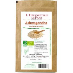 Ashwagandha bio poudre de racine 100gr Herboristerie de Paris