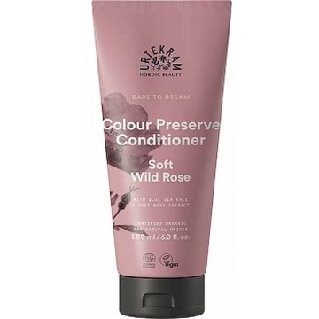 Après shampoing cheveux colorés à la Rose Sauvage Soft Wild Rose 180ml Urtekram