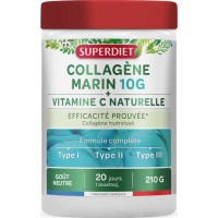 Collagène Marin 10g - Vitamine C poudre 210g Super Diet types i, II et III Naticol Cartidyss Aromatic provence