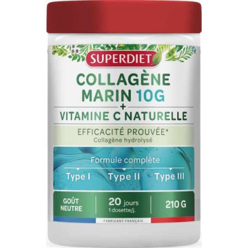 Collagène Marin 10g - Vitamine C poudre 210g Super Diet