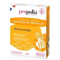 Gommes de Propolis Miel et Orange 45g Propolia propolis purifiée Aromatic provence