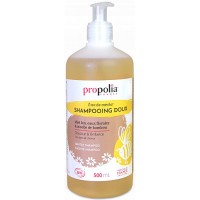 Shampoing Doux Certifié Bio Miel et Bambou 500ml Propolia shampooing être de mêche Aromatic provence