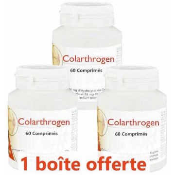 Lot de 3 Colarthrogen Collagène marin Acide hyaluronique 3x60 comprimés Monapharm