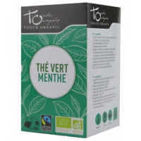 thé vert bio à la menthe 24 infusettes Touch Organic,thé menthe thé à la menthe  aromatic provence